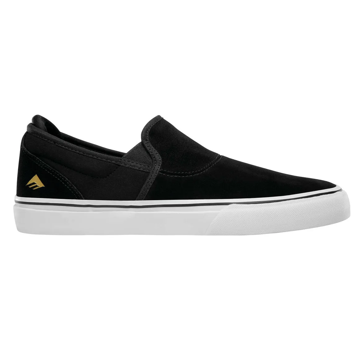 Emerica - Wino G6 Slip-On Skate Shoes Black/White/Gold