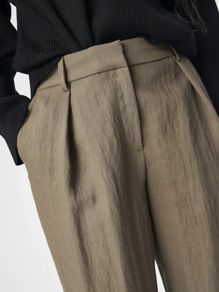 Ever Mid Waist Tapered Trouser Morel