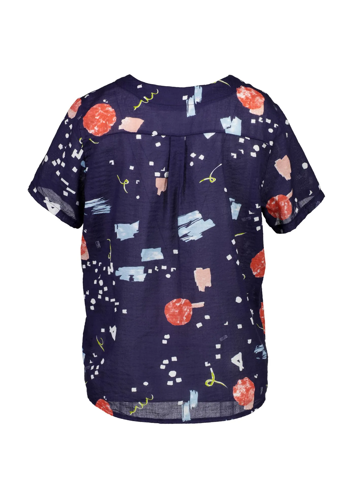 Galaxy Top Navy in Seersucker