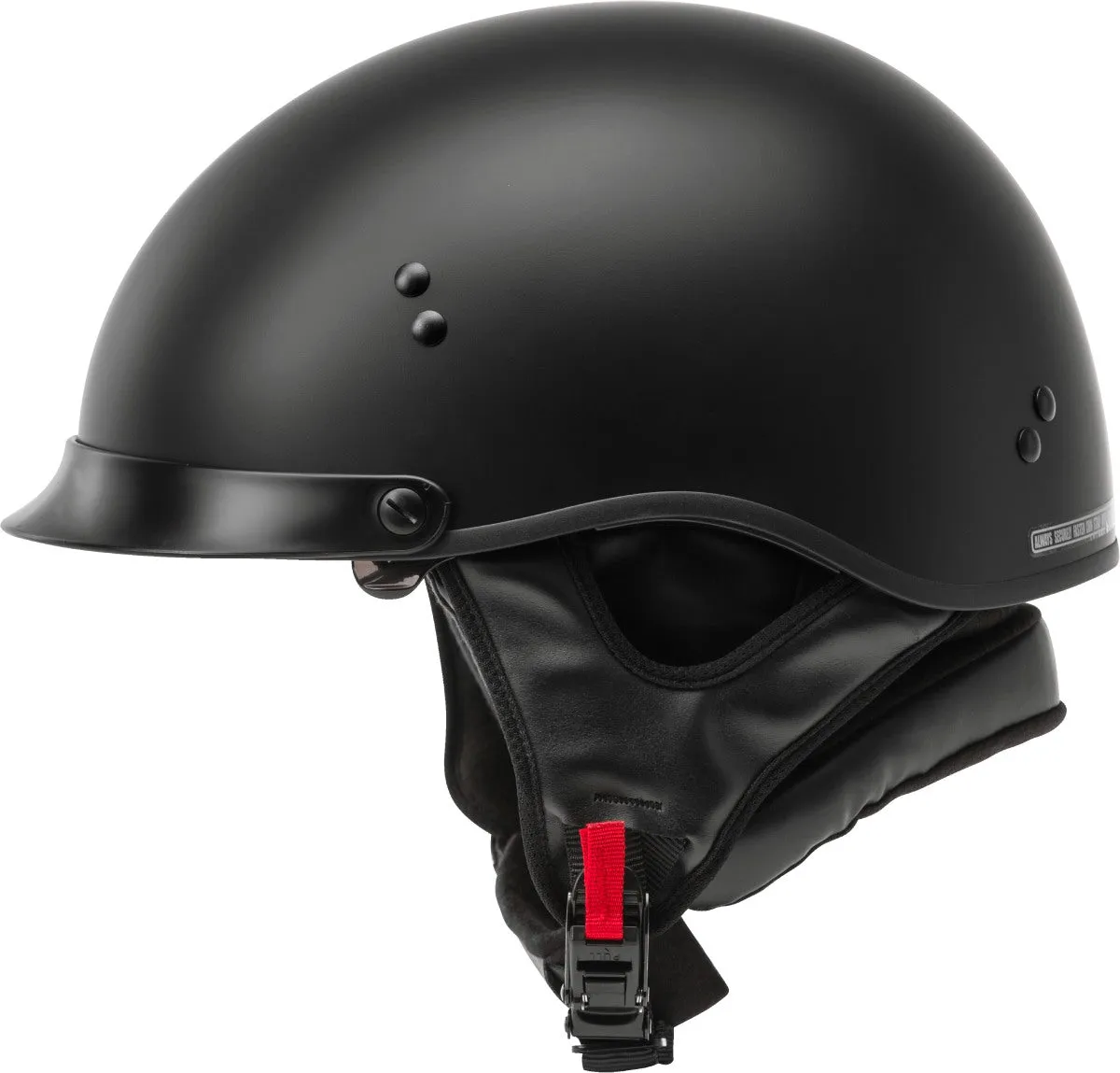 GMax HH-65 Full Dressed Half Helmet Matte Black