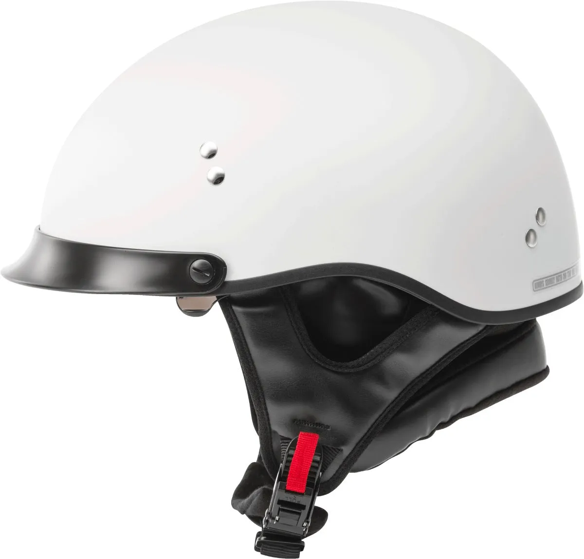 GMax HH-65 Full Dressed Half Helmet Matte White