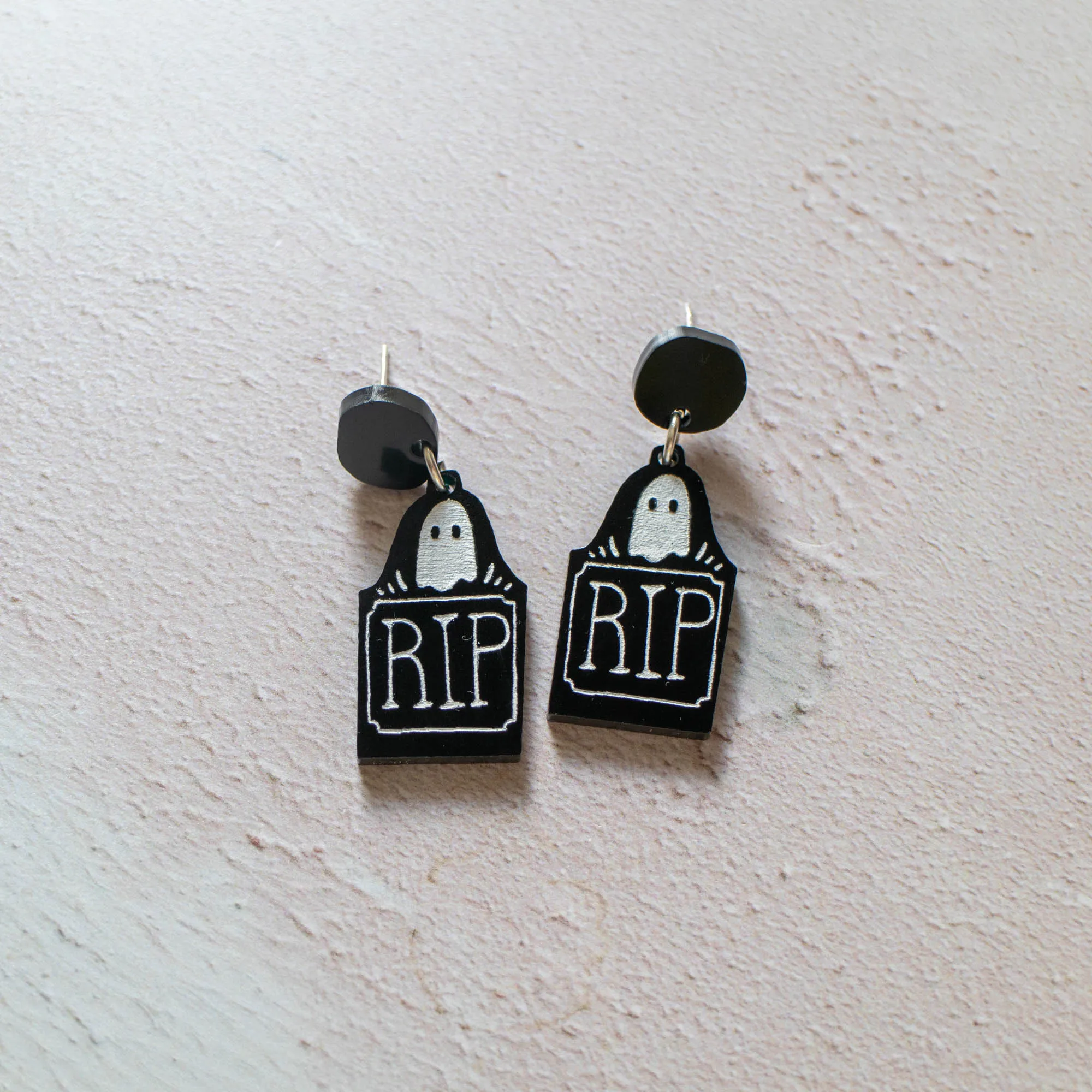 Grave Stone Earrings