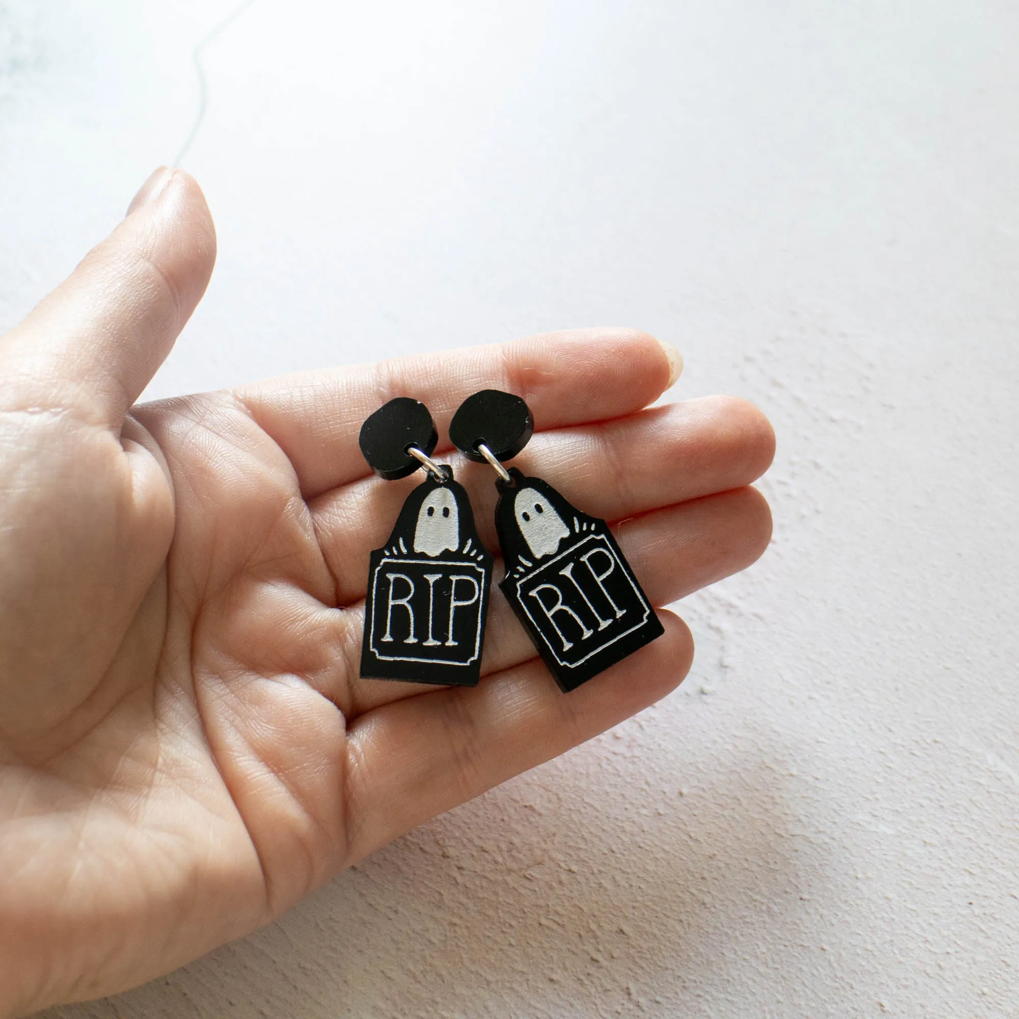 Grave Stone Earrings