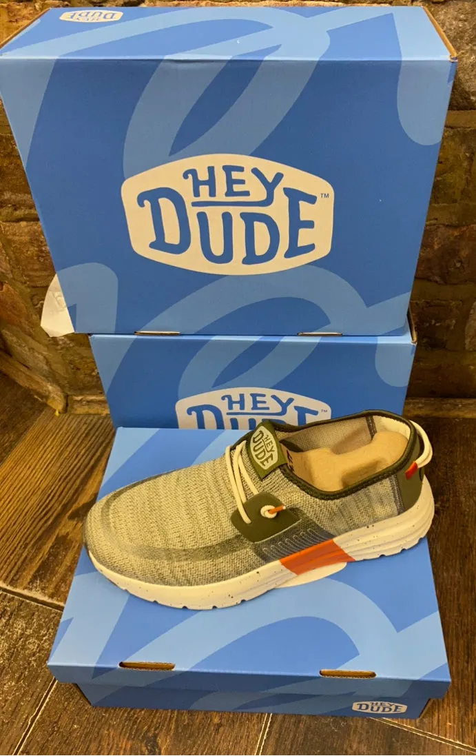 Heydude Sirocco Sport Mode --Green/Dusty Olive /Orange