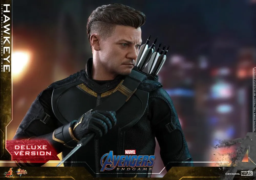 HOT TOYS MARVEL  AVENGERS ENDGAME HAWKEYE DELUXE VERSION COLLECTIBLE FIGURE 1/6TH SCALE - MMS532