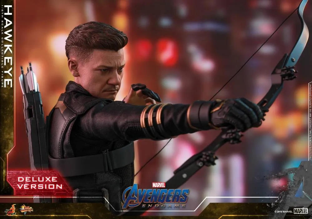 HOT TOYS MARVEL  AVENGERS ENDGAME HAWKEYE DELUXE VERSION COLLECTIBLE FIGURE 1/6TH SCALE - MMS532