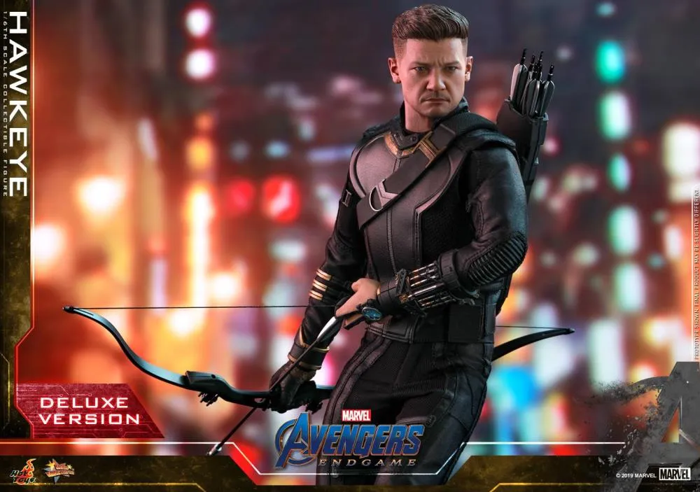 HOT TOYS MARVEL  AVENGERS ENDGAME HAWKEYE DELUXE VERSION COLLECTIBLE FIGURE 1/6TH SCALE - MMS532