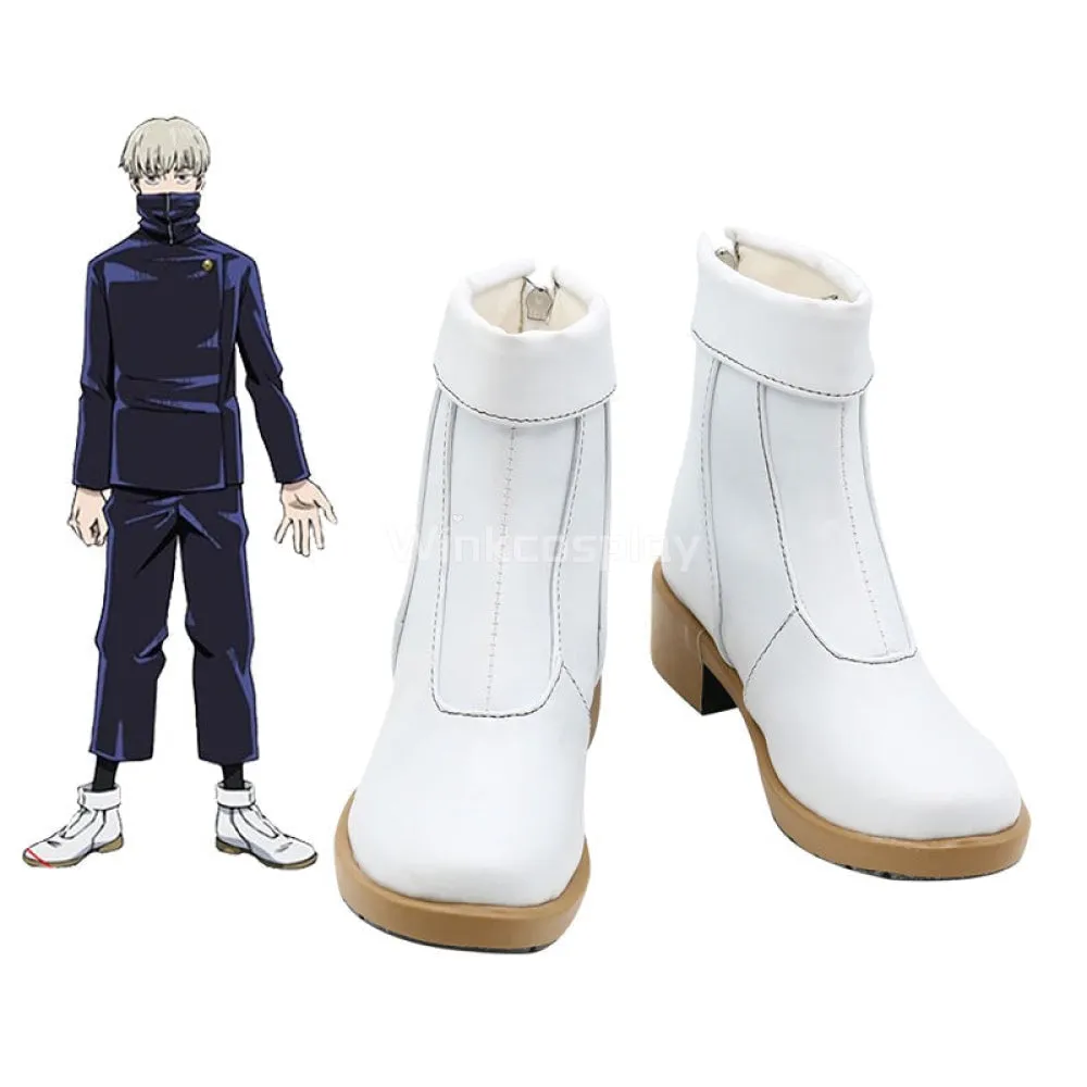 Jujutsu Kaisen Sorcery Fight Toge Inumaki White Cosplay Shoes