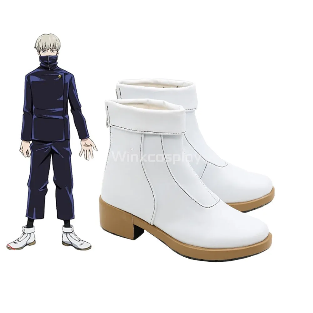 Jujutsu Kaisen Sorcery Fight Toge Inumaki White Cosplay Shoes