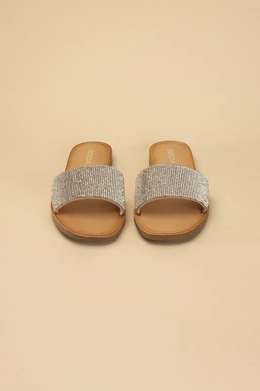 JUSTICE-S RHINESTONE SLIDES