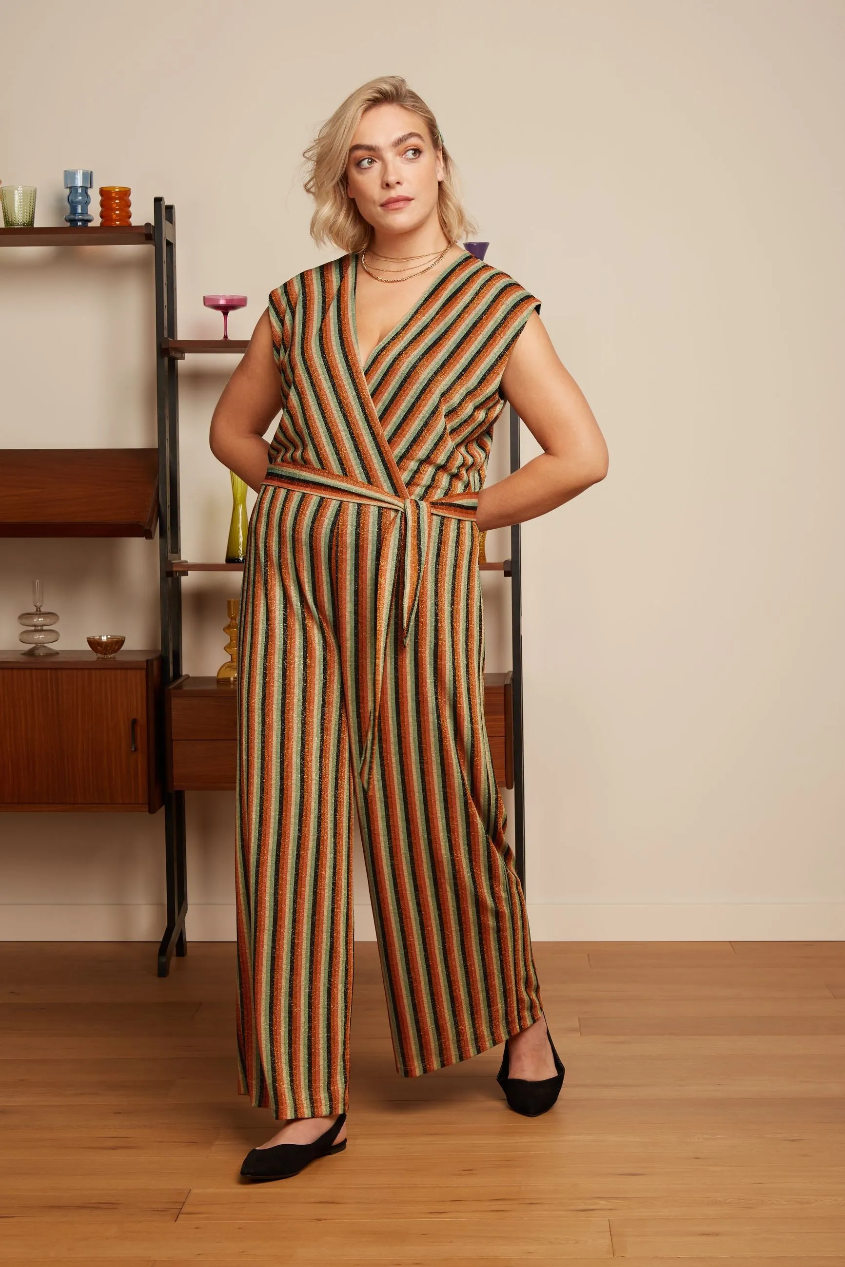 King Louie Piso Stripe Mary Jumpsuit