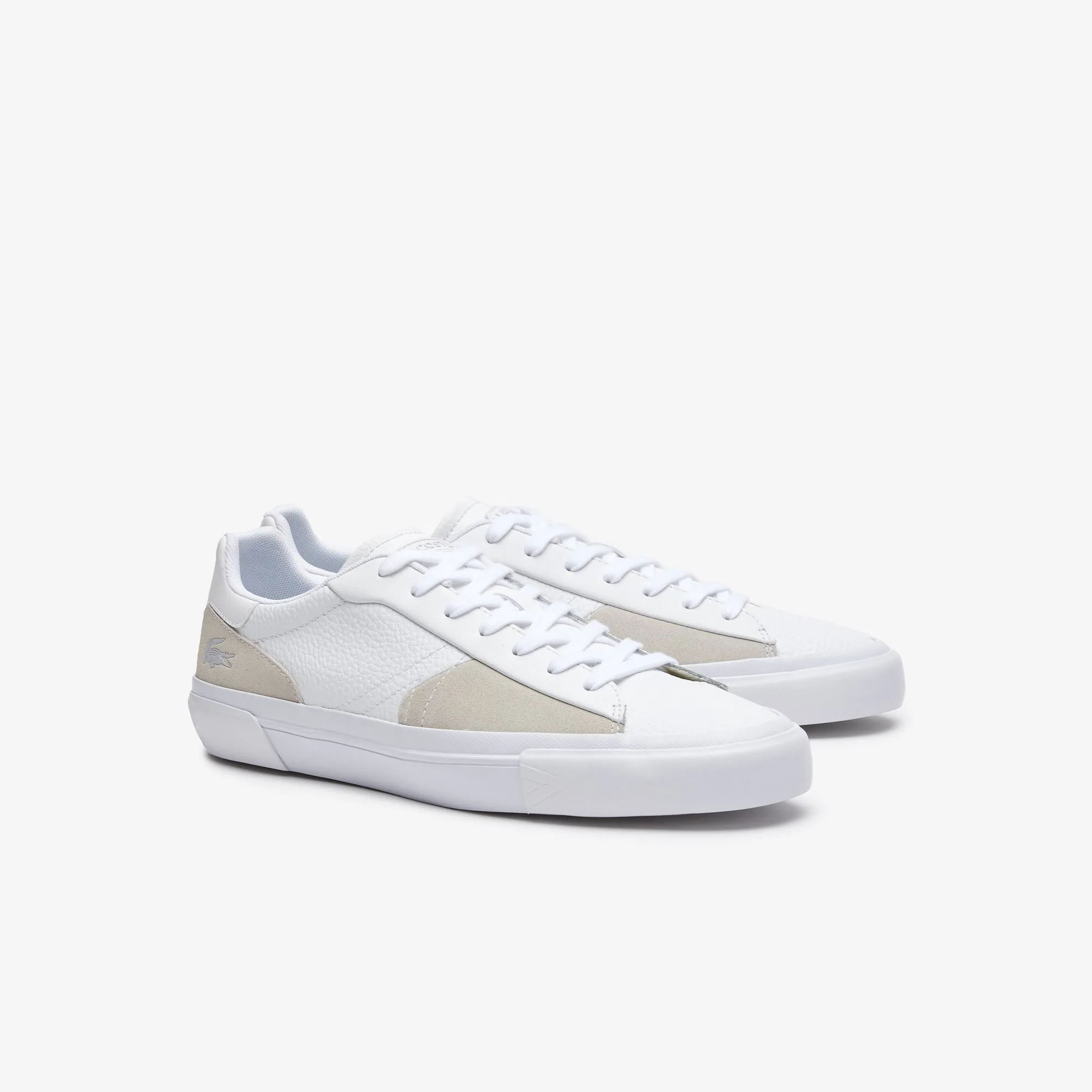 Lacoste Men's L006 Leather Trainers Sneakers White/White 44SMA0021 21G