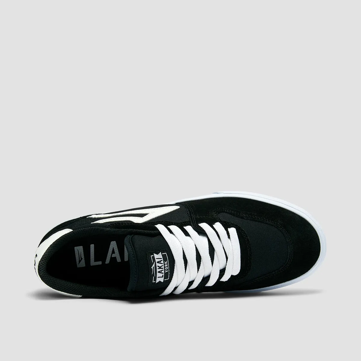 Lakai York Shoes - Black/White Suede