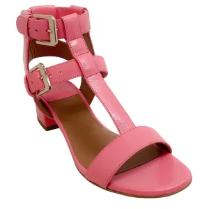 Laurence Dacade Pink Leather Daho Gladiator Sandals