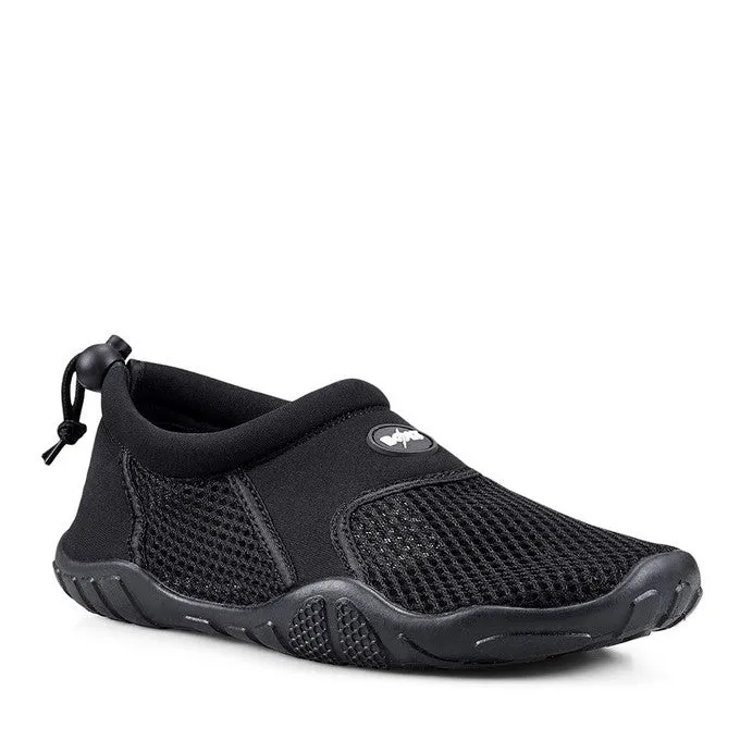 Lightning Bolt Mens Wave Black Athletic Reef Slip On Shoes