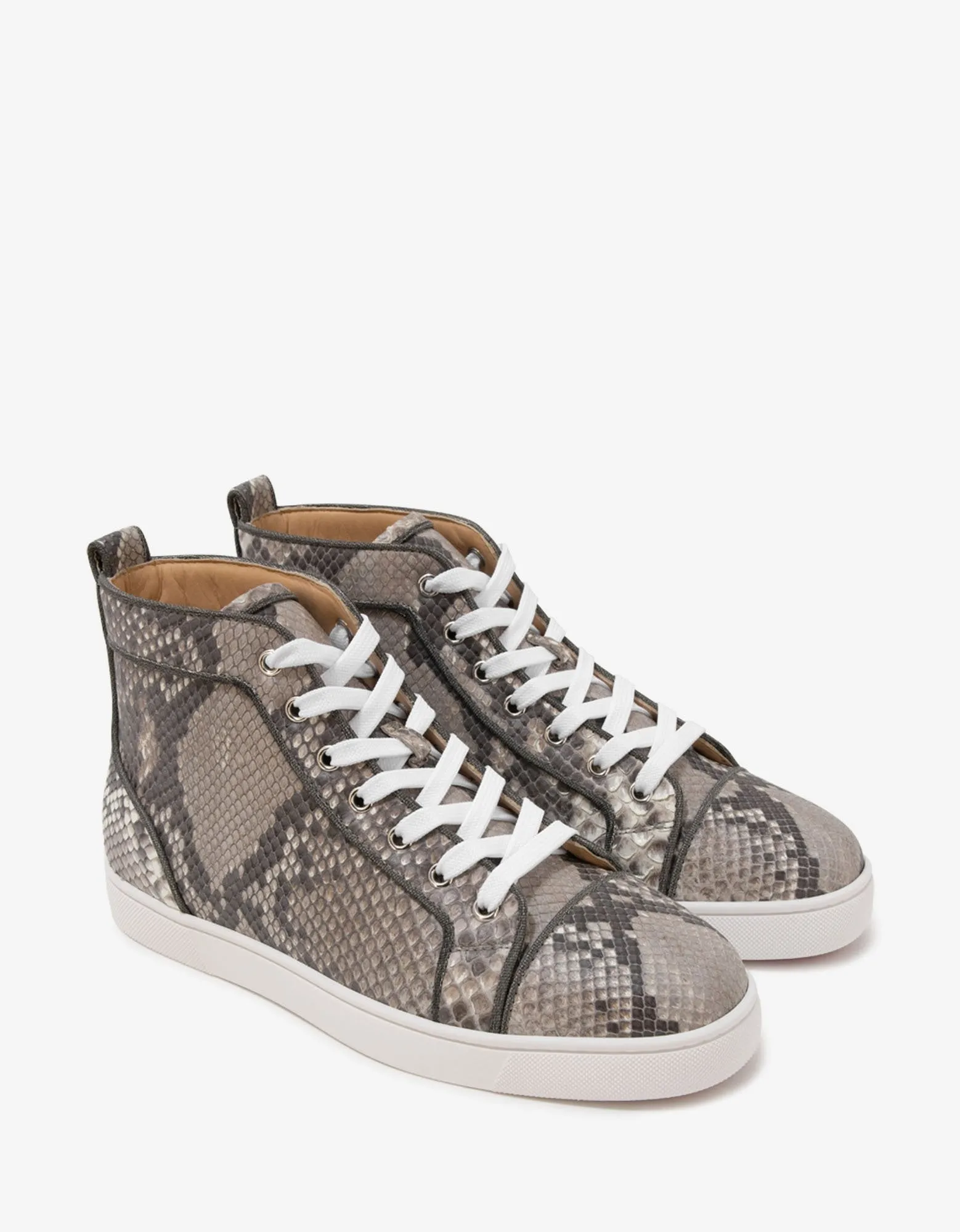 Louis Orlato Python Leather High Top Trainers -