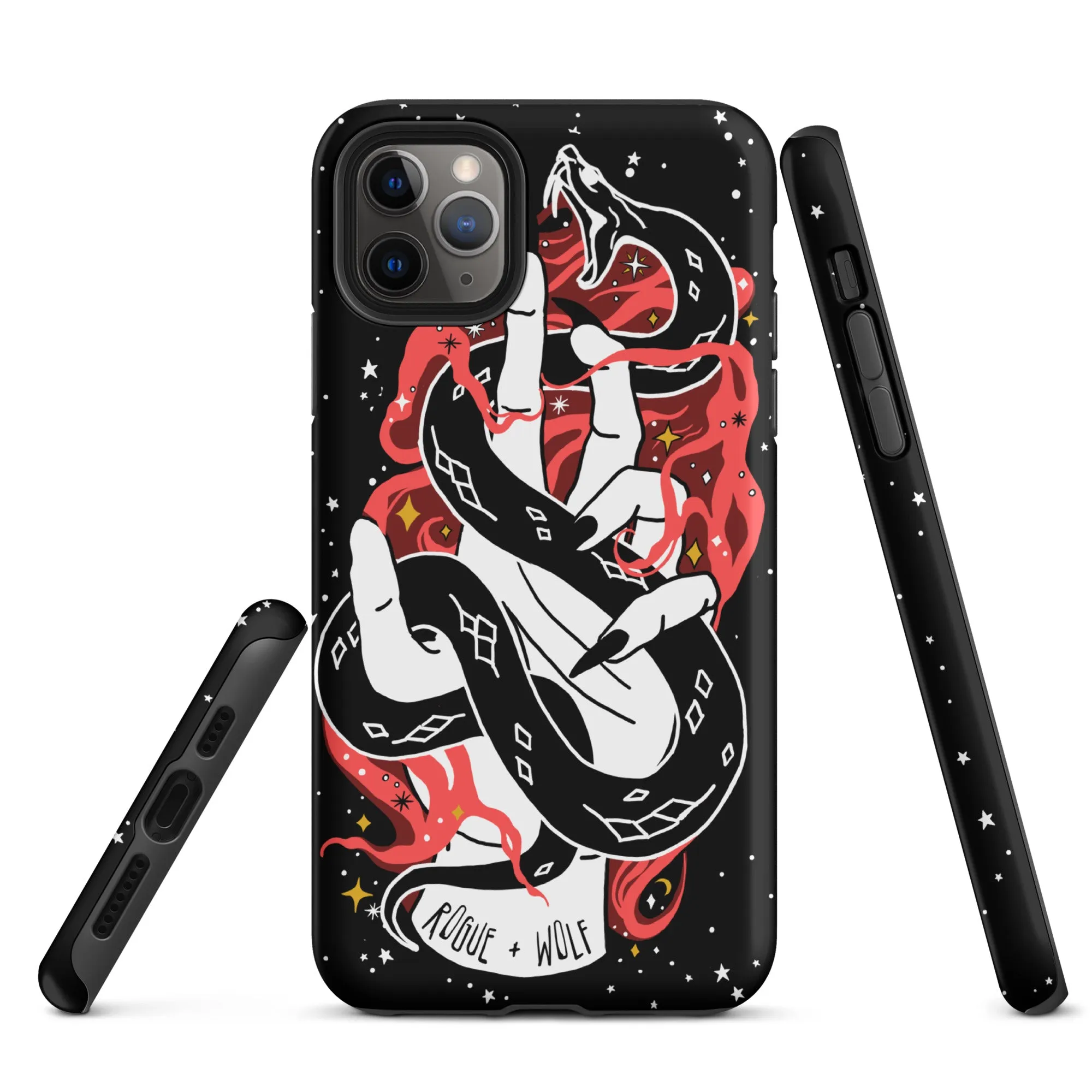 Love Bite Tough Phone Case for iPhone - Shockproof Goth Anti-Scratch Cover Witchy Phone Accessories