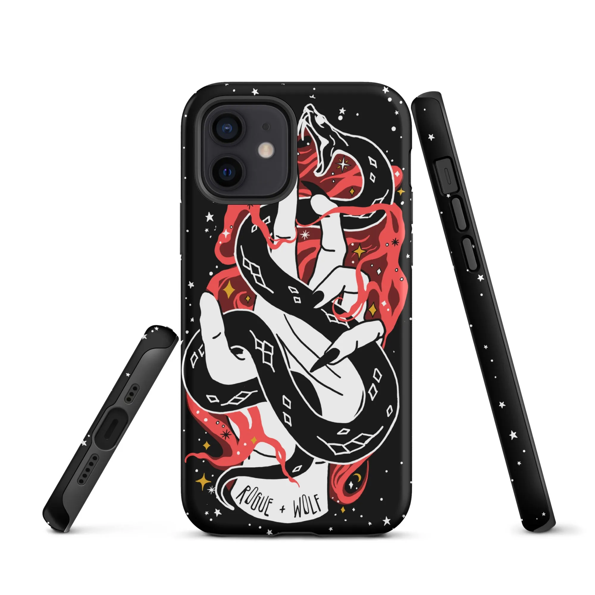 Love Bite Tough Phone Case for iPhone - Shockproof Goth Anti-Scratch Cover Witchy Phone Accessories