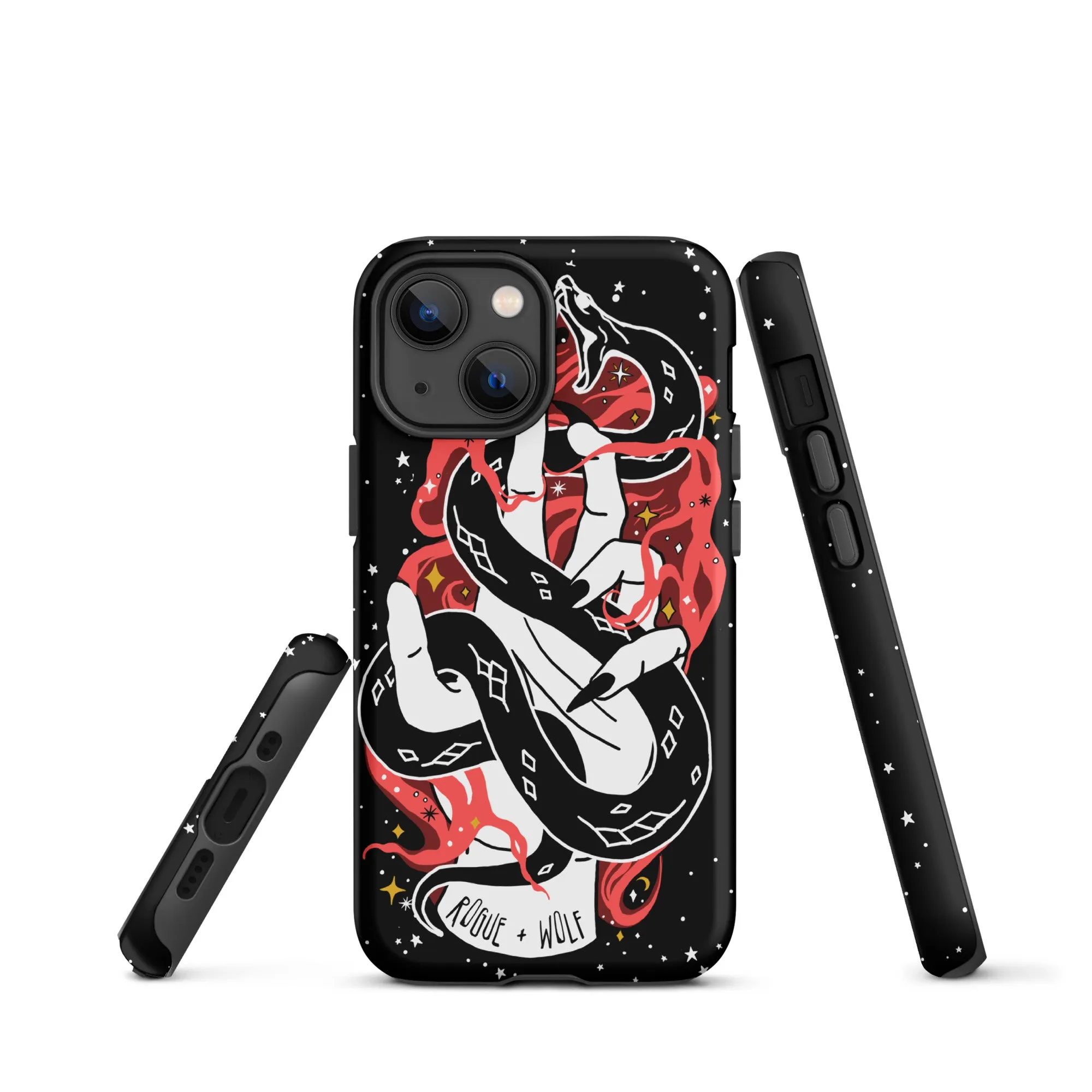 Love Bite Tough Phone Case for iPhone - Shockproof Goth Anti-Scratch Cover Witchy Phone Accessories