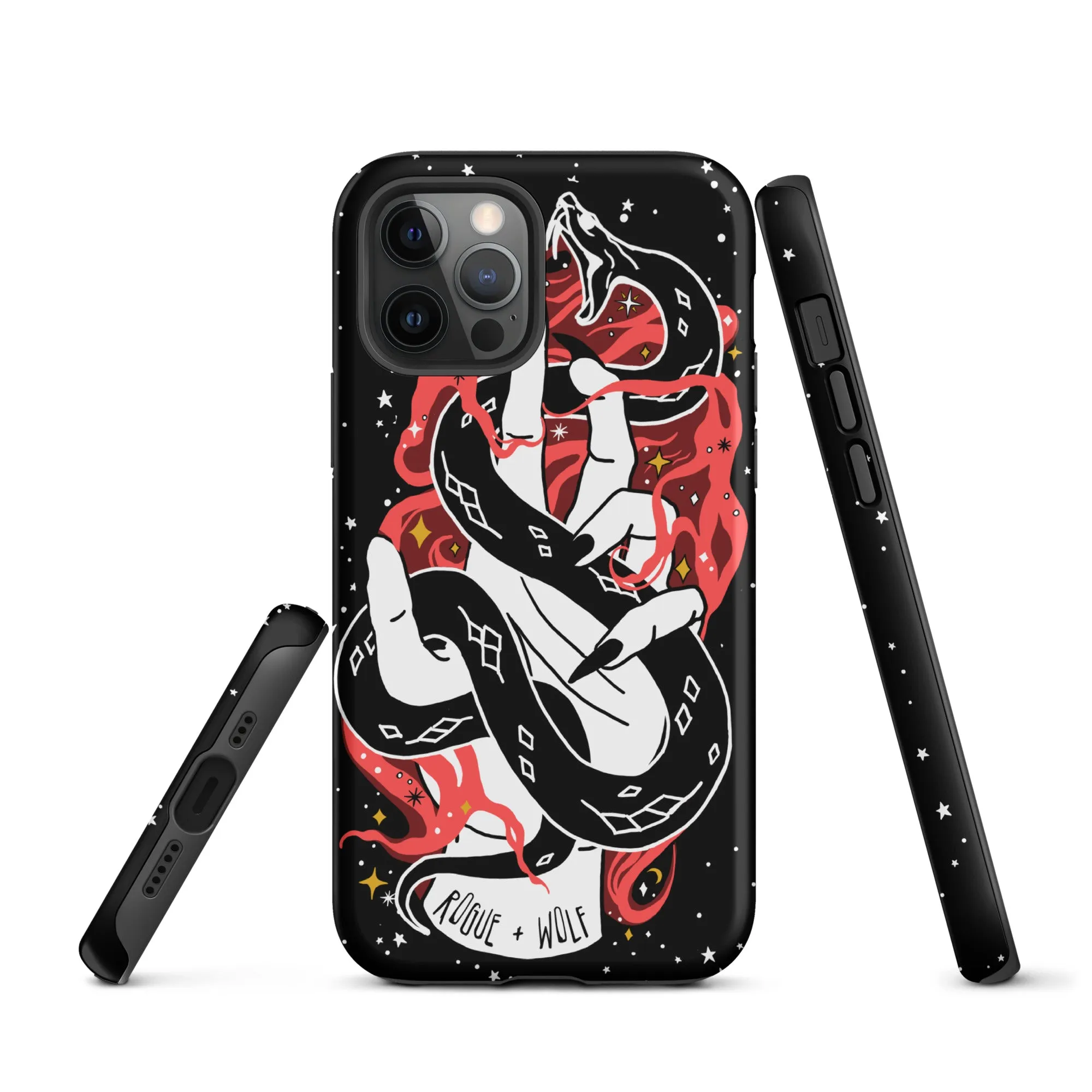 Love Bite Tough Phone Case for iPhone - Shockproof Goth Anti-Scratch Cover Witchy Phone Accessories