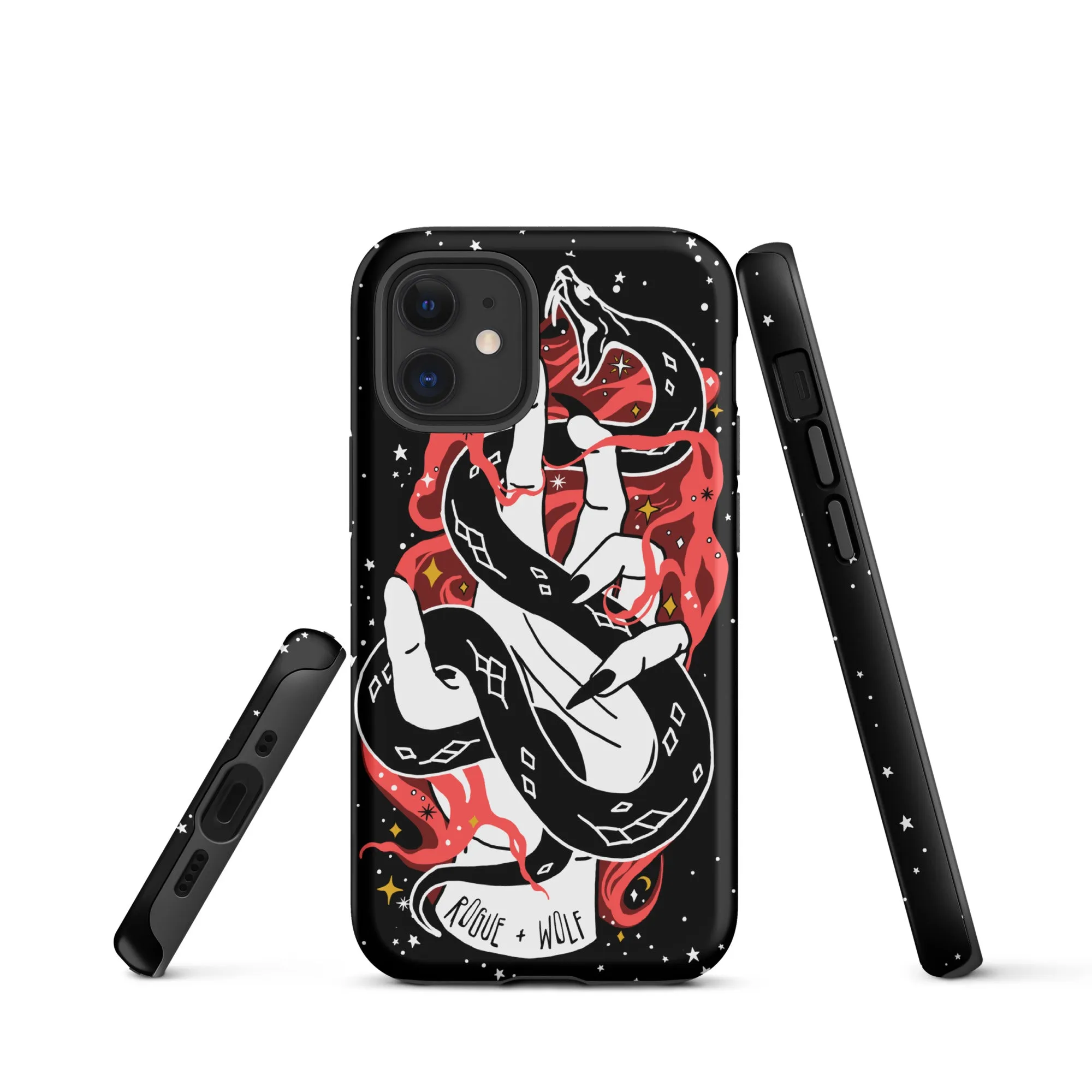 Love Bite Tough Phone Case for iPhone - Shockproof Goth Anti-Scratch Cover Witchy Phone Accessories