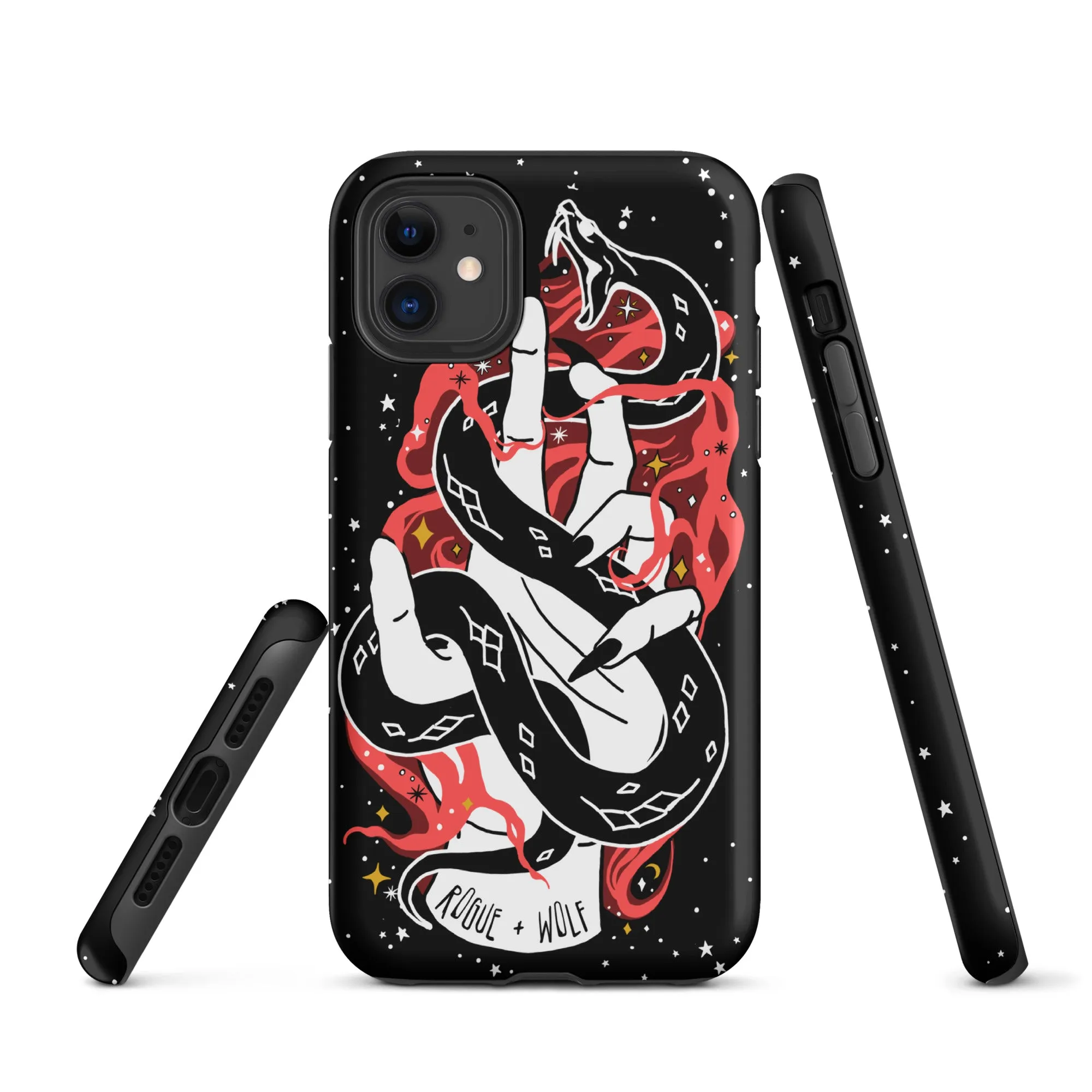 Love Bite Tough Phone Case for iPhone - Shockproof Goth Anti-Scratch Cover Witchy Phone Accessories