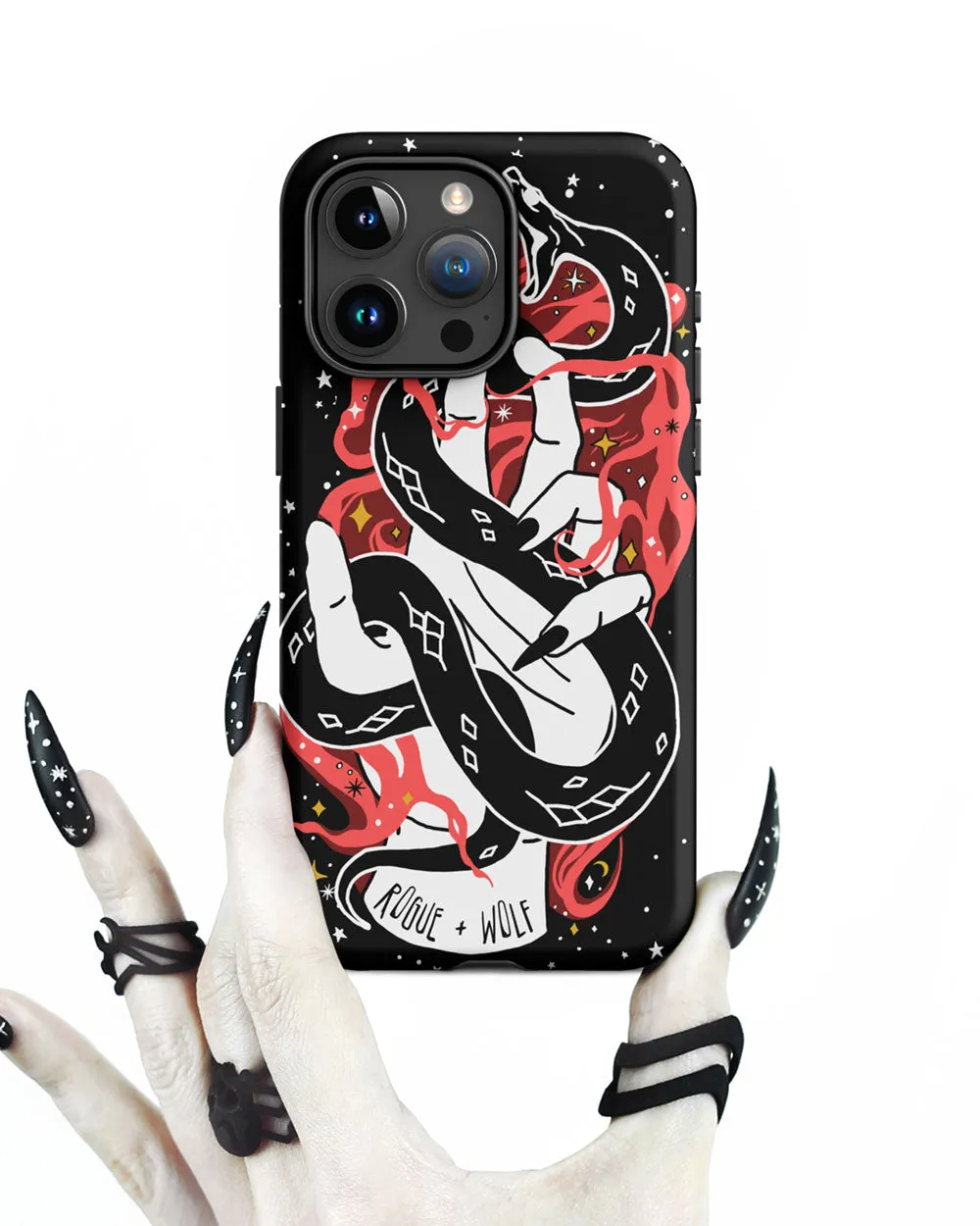 Love Bite Tough Phone Case for iPhone - Shockproof Goth Anti-Scratch Cover Witchy Phone Accessories