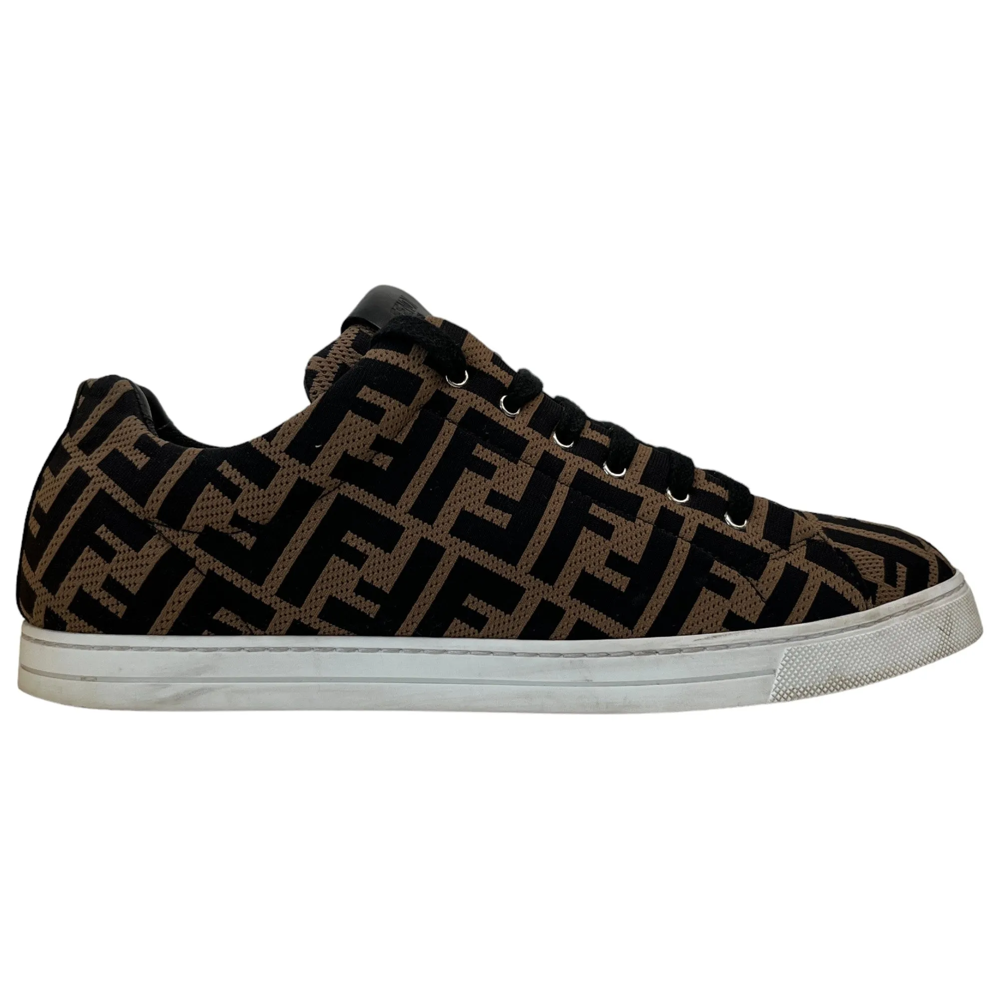 Men's Ff Logo Low Trainers Brown Size EU 41.5 / UK 7.5