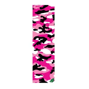 Mob Grip 9" x 33" Pink Camo Skateboard Grip Tape