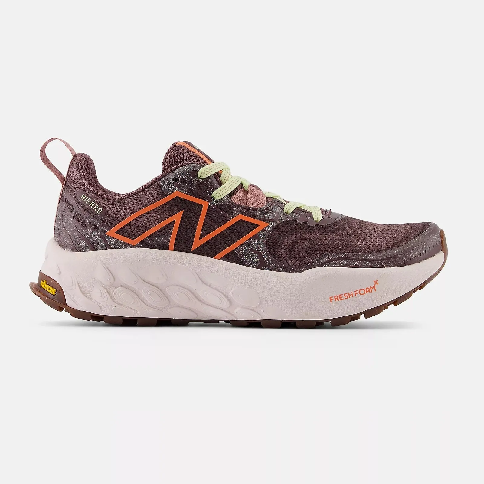 New Balance Fresh Foam X Hierro v8 | Licorice / Gulf Red / Pink Granite | Womens