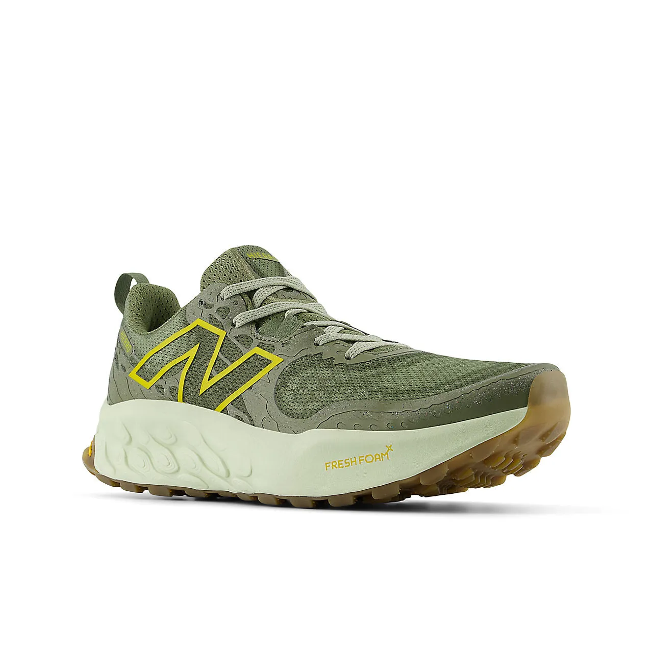 New Balance Fresh Foam X Hierro v8 (Mens) - Dark olivine with olivine and lichen green