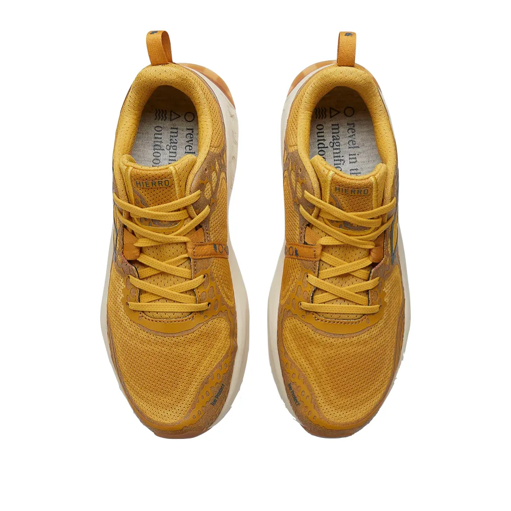 New Balance Men's Fresh Foam X Hierro v8 Sneaker in Butterscotch with Ginger Lemon and Deep Sea