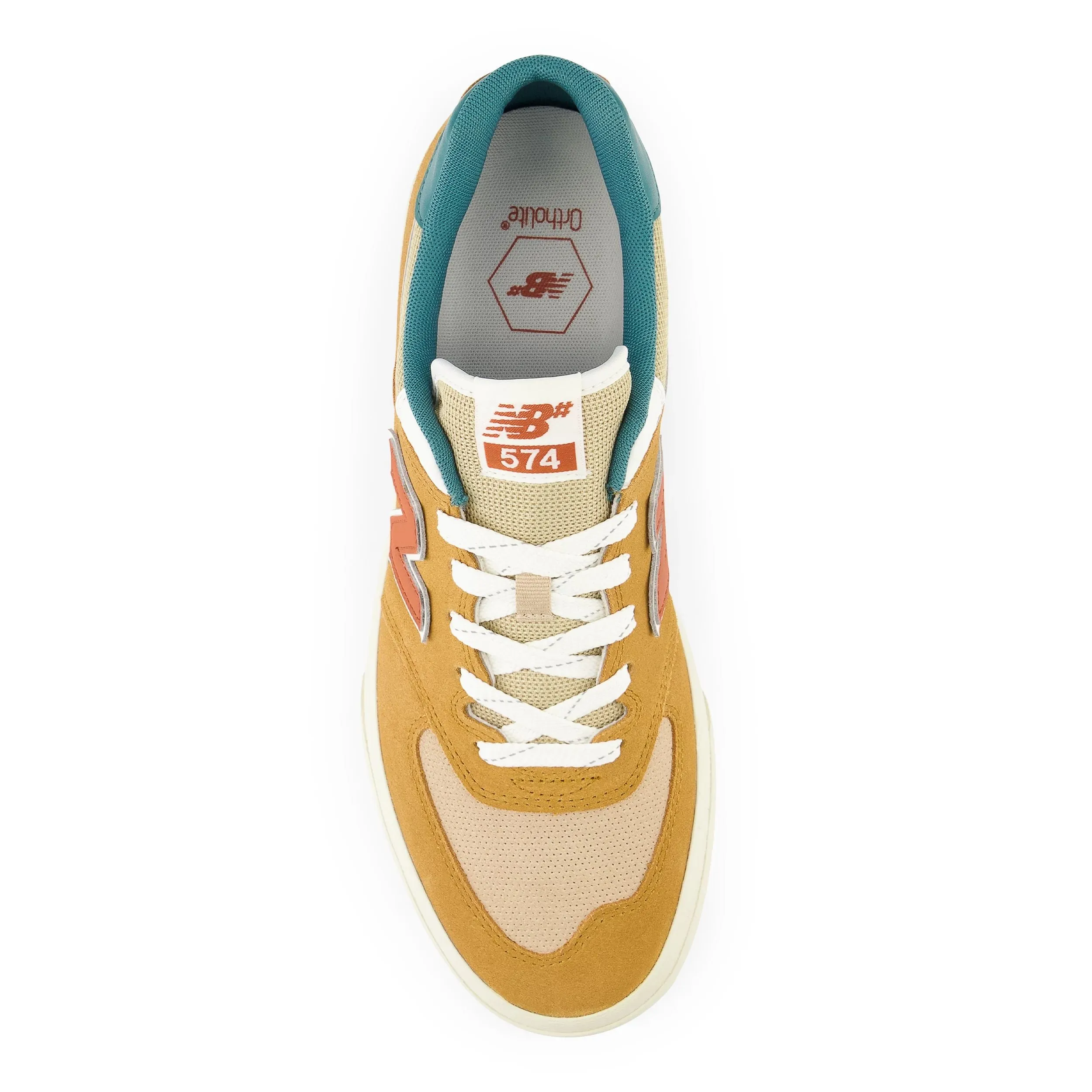 New Balance Numeric 574 Vulc Skateboard Shoe - Wheat/Vintage Teal