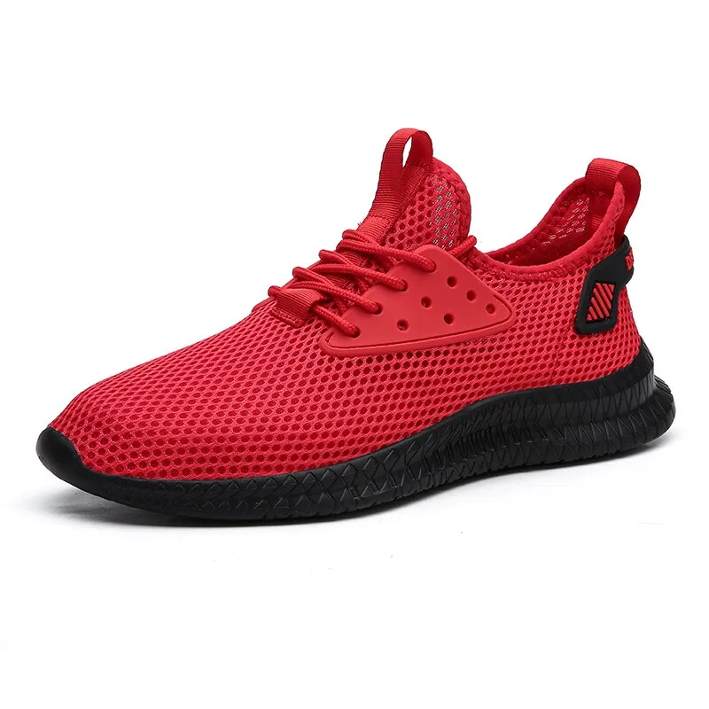 New Mesh Shoes Men Breathable Male Casual Sneakers Super Light Outdoor Sports Walking Shoes Trainers Large Size Tenis Masculino