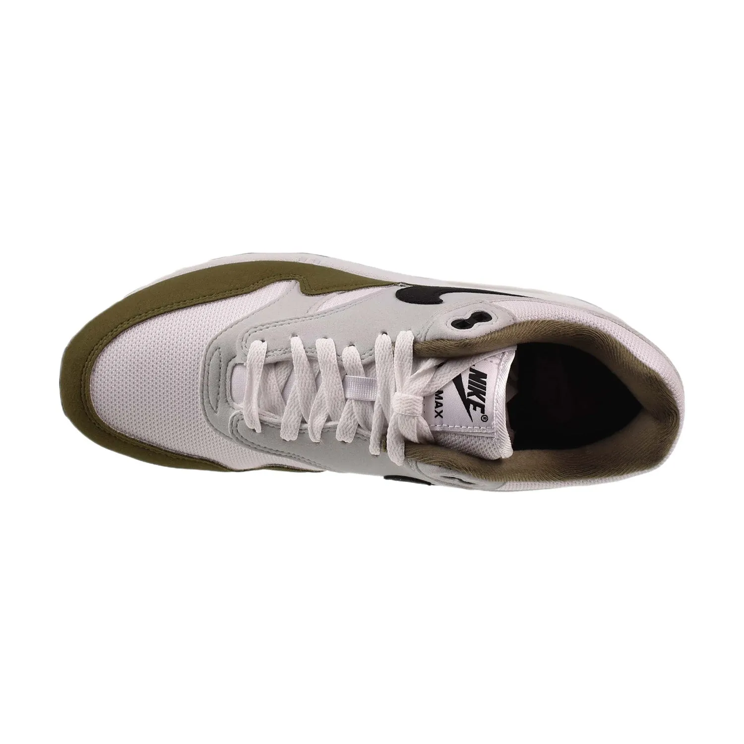 Nike Air Max 1 Men's Shoes White-Pure Platinum-Medium Olive