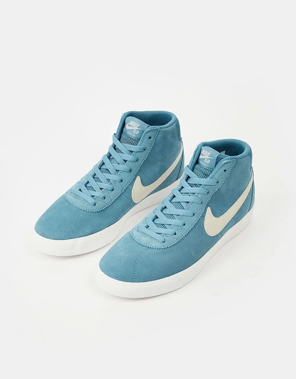 Nike SB Bruin High Skate Shoes - Noise Aqua/Lt Orewood Brn-Noise Aqua