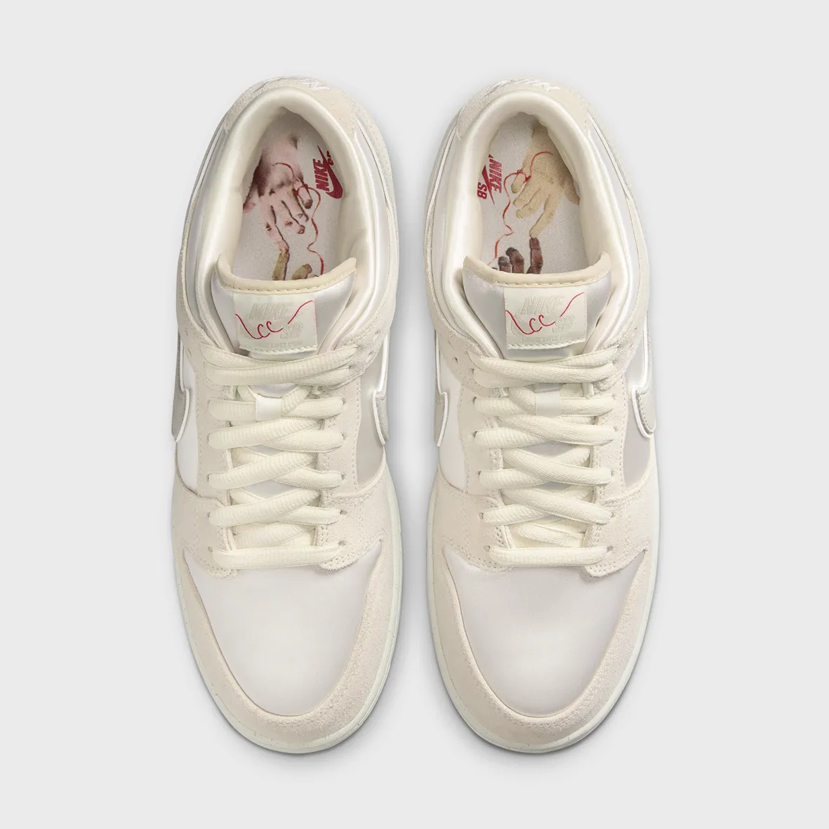 Nike SB - 'City Of Love' Dunk Low Pro Shoes (UK ONLY) - Coconut Milk / Light Bone - Phantom