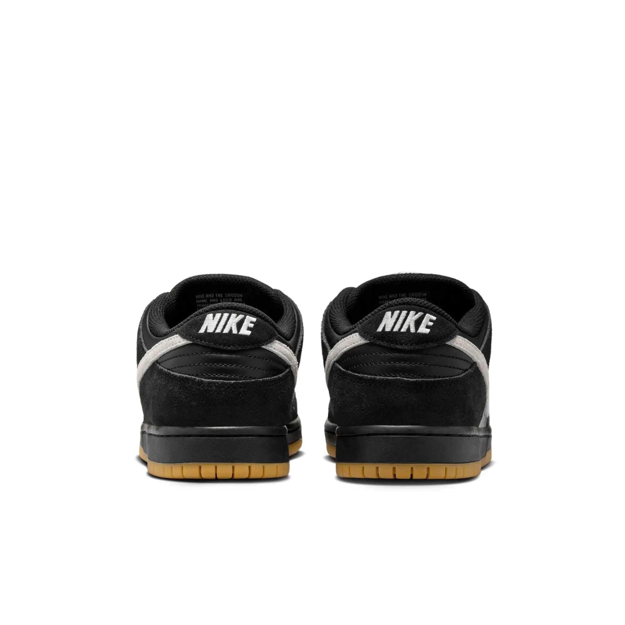 Nike SB - Dunk Low Pro GR Shoes - Black / White - Black - Gum Light Brown