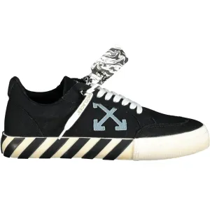 Off-White Vulcanized Low Top Trainers Black & Blue