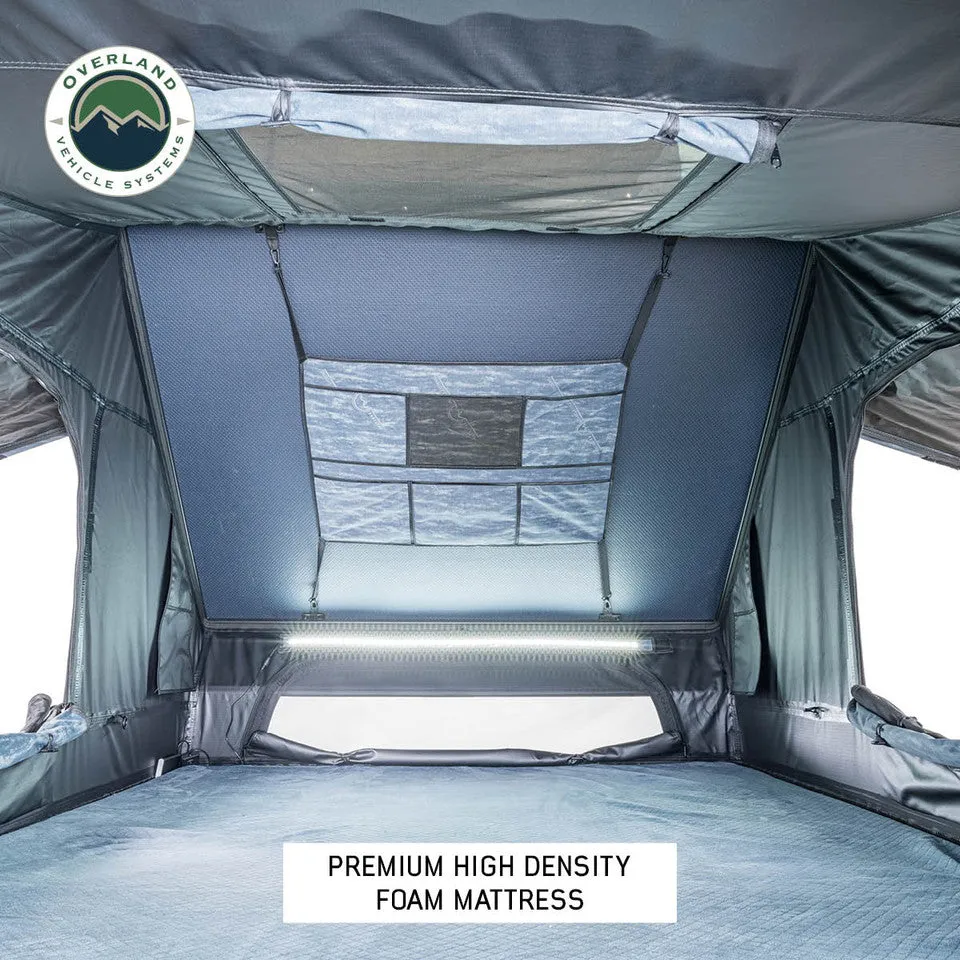 Overland Vehicle Systems XD Everest Cantilever Aluminum Roof Top Tent - Grey Body & Black Rainfly