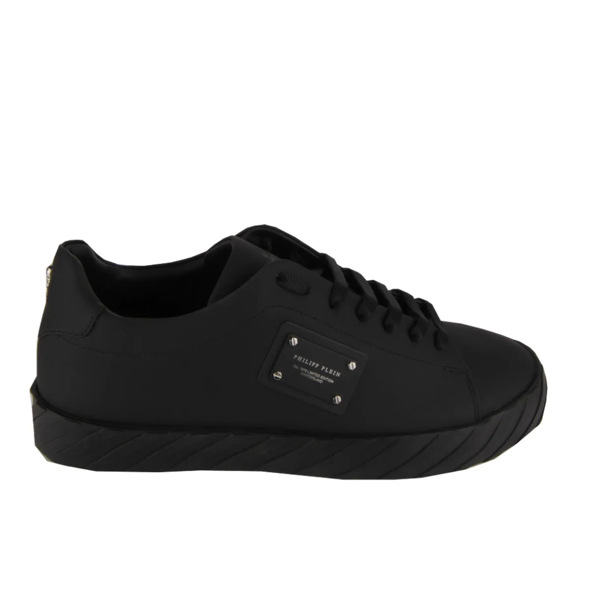 Philipp Plein Black Lo-Top Trainers