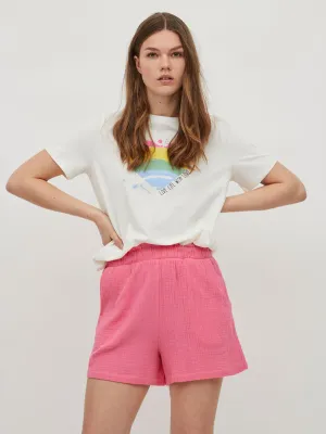 Rainbow Heart T-Shirt (Off White)