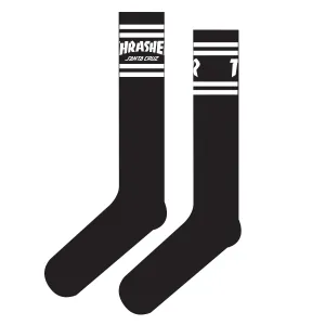 Santa Cruz x Thrasher SC Strip Crew Socks