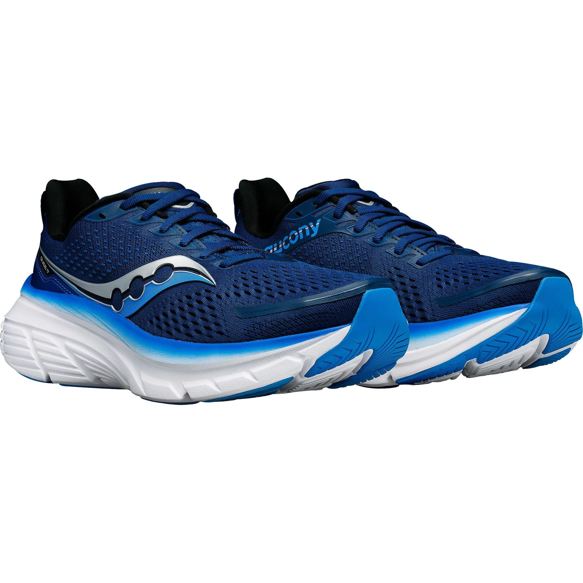 Saucony Guide 17 WIDE FIT Mens Running Shoes - Navy