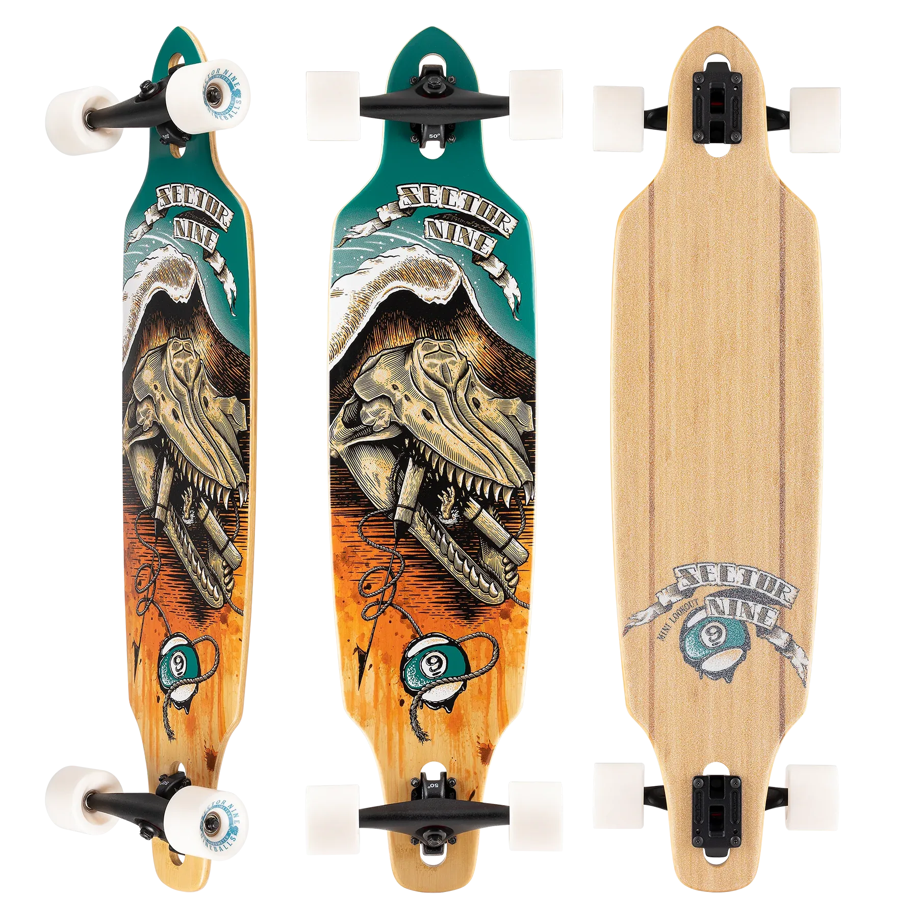 Sector 9 Mini Lookout Wreckage Complete Longboard