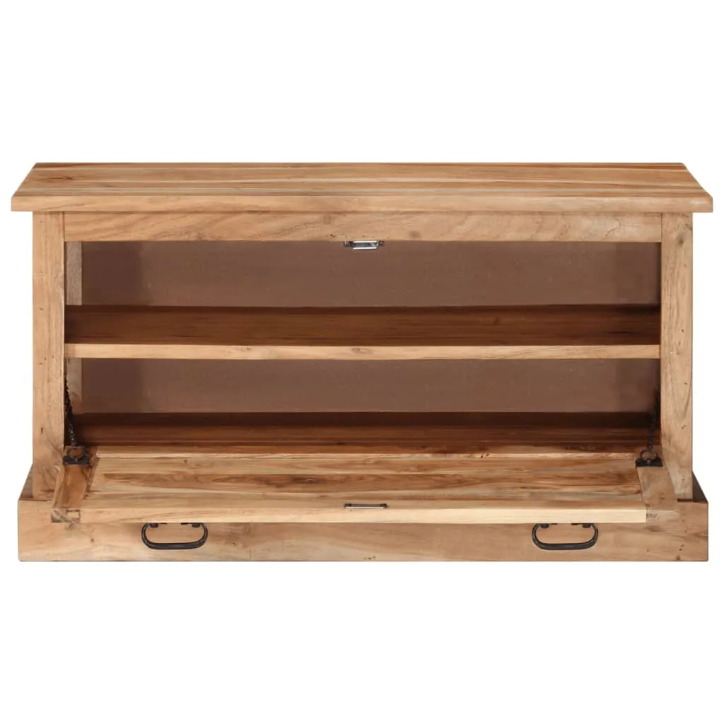 Shoe Storage Bench 85x40x45 cm Solid Acacia Wood