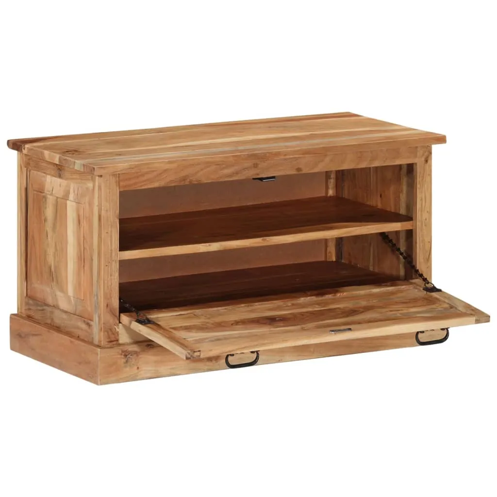 Shoe Storage Bench 85x40x45 cm Solid Acacia Wood