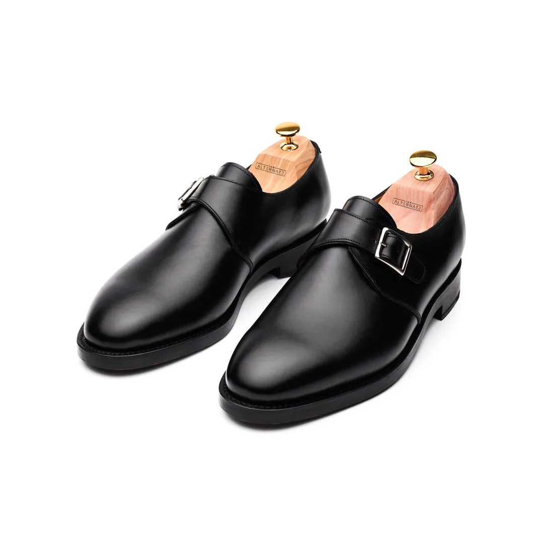 Single monk strap- Black