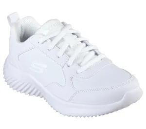 Skechers Bounder Study Squad White Lace Up Trainer