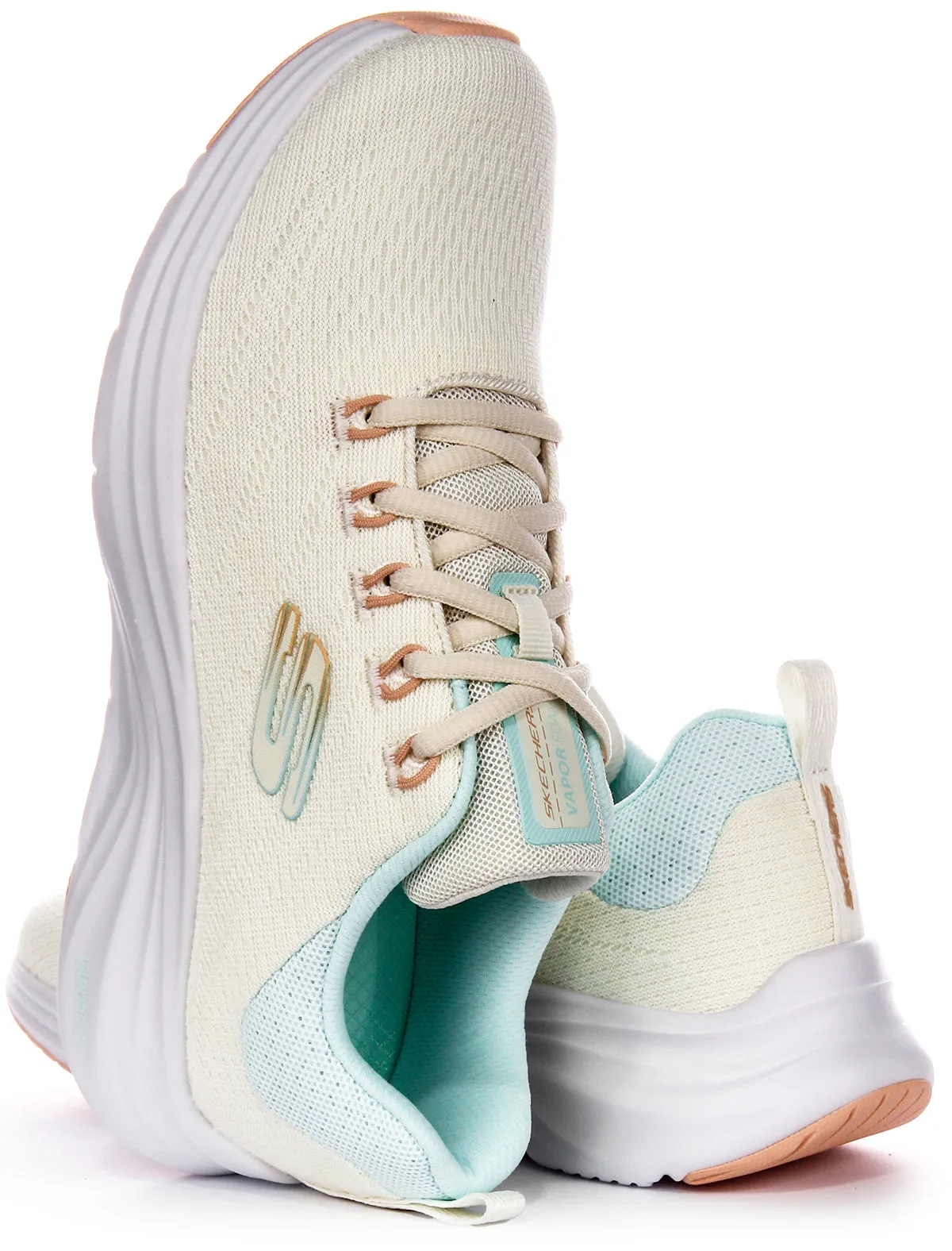 Skechers Vapor Foam Trainers In Beige For Women